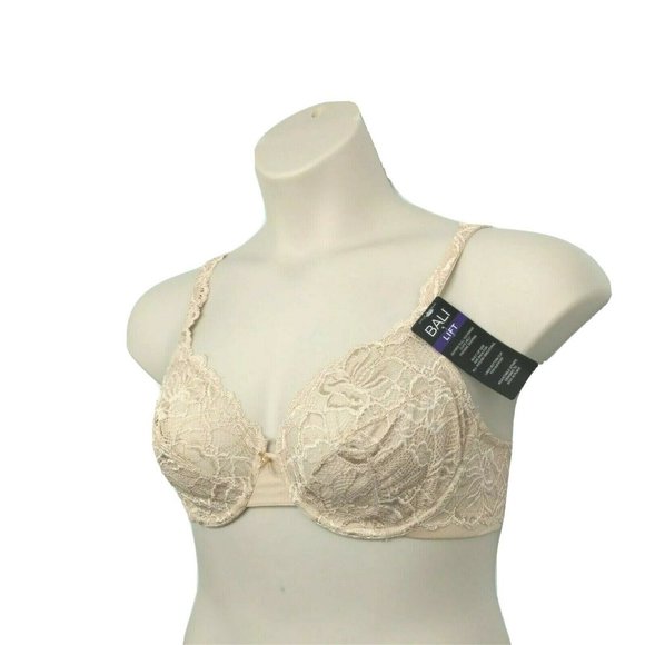 Bali Lace Desire Lightly Lined Underwire Full Coverage Bra Style 6543 Size 34C - Picture 6 of 12